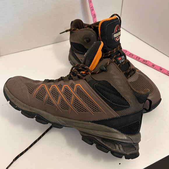 Field & Forest Men’s Waterproof Hiking Boots | 3M Thinsulate | Brown & Orange | - Picture 4 of 7